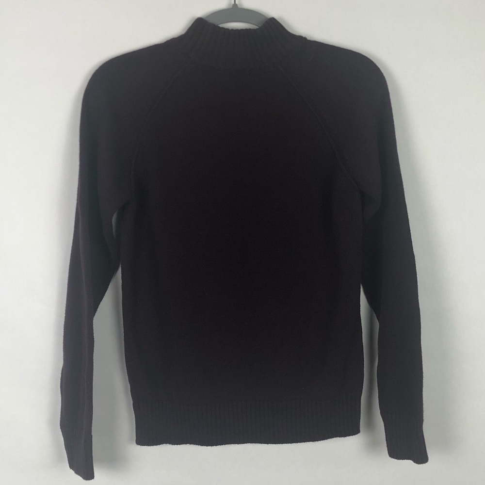 Jeanne Pierre thick knit mock neck sweater purple - Picture 4 of 4